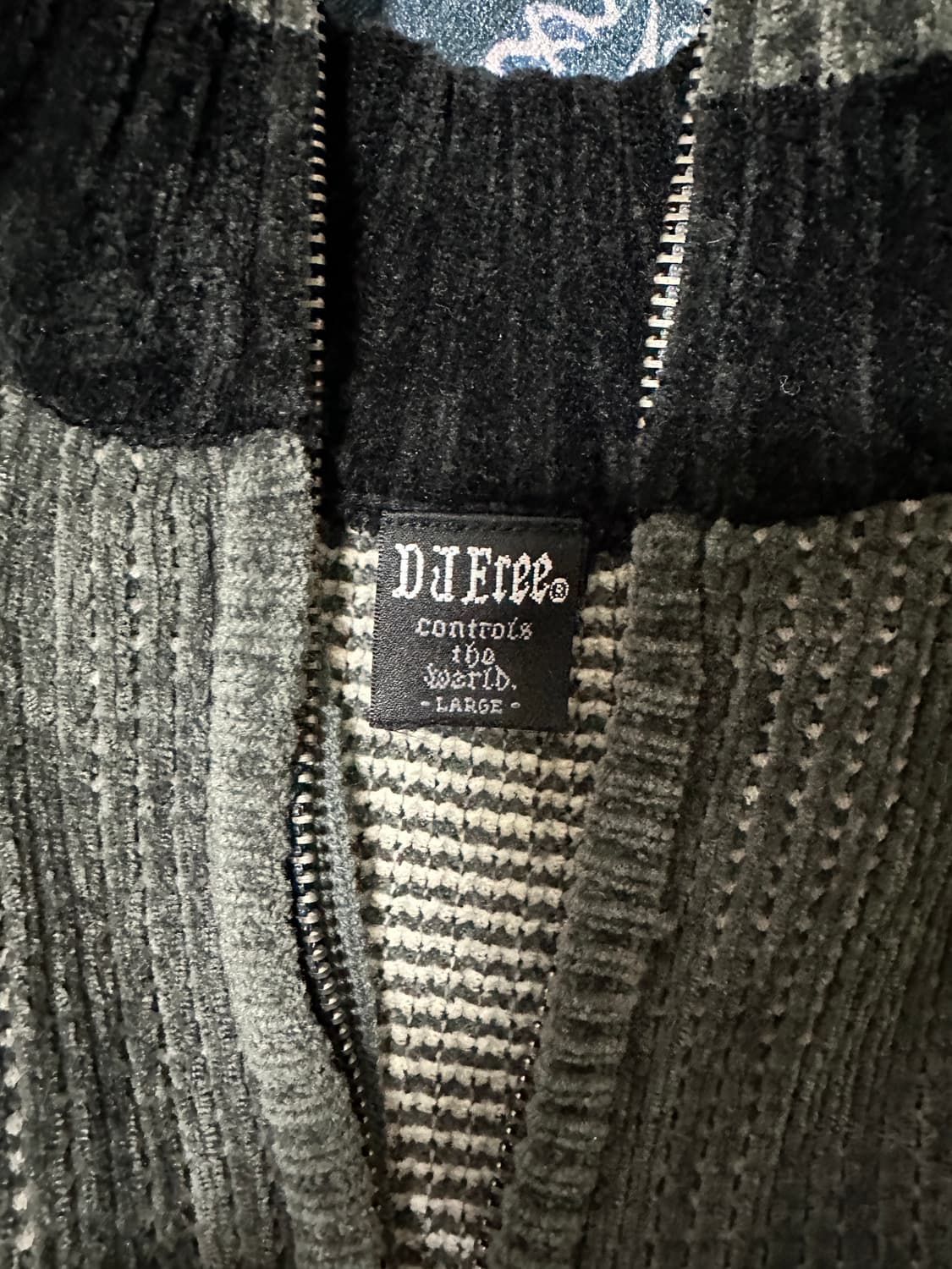 Japanese vintage dragon wool knit zip up 상품이미지3