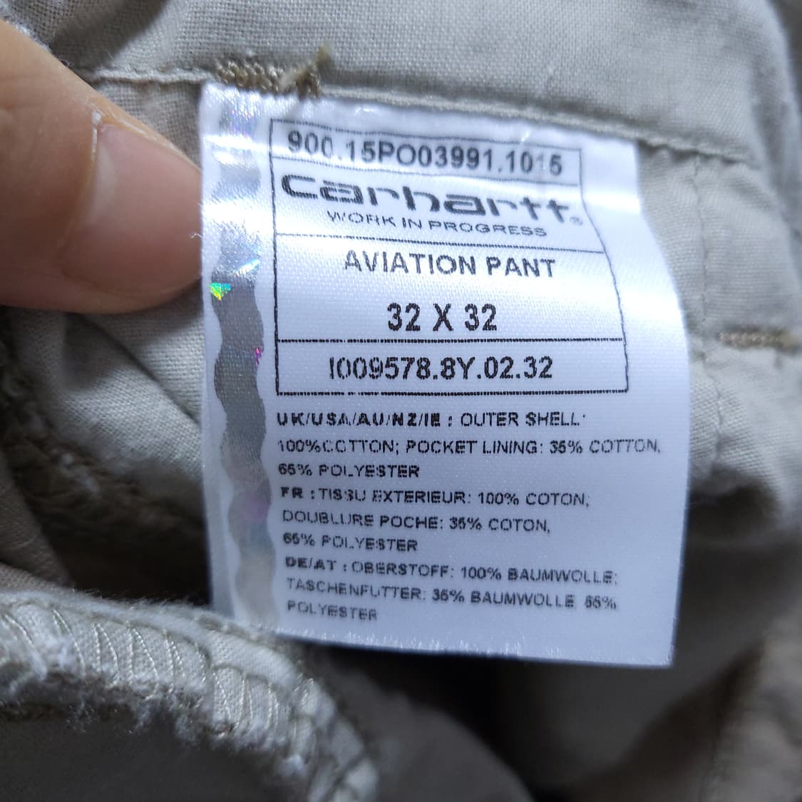 칼하트 남성 카고바지 32인치 0306 상품이미지7