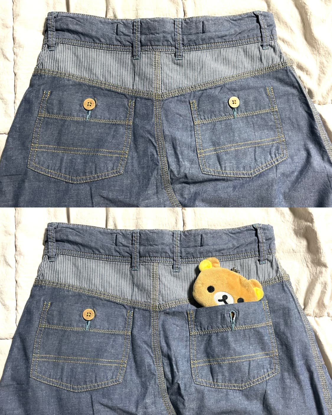 JP vintage denim skirt 상품이미지3
