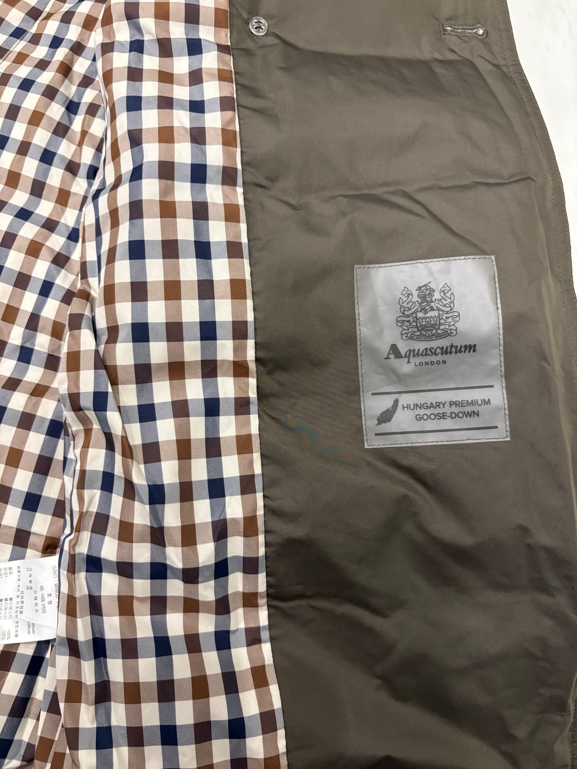 aquascutum hungarian goose trench down 상품이미지6