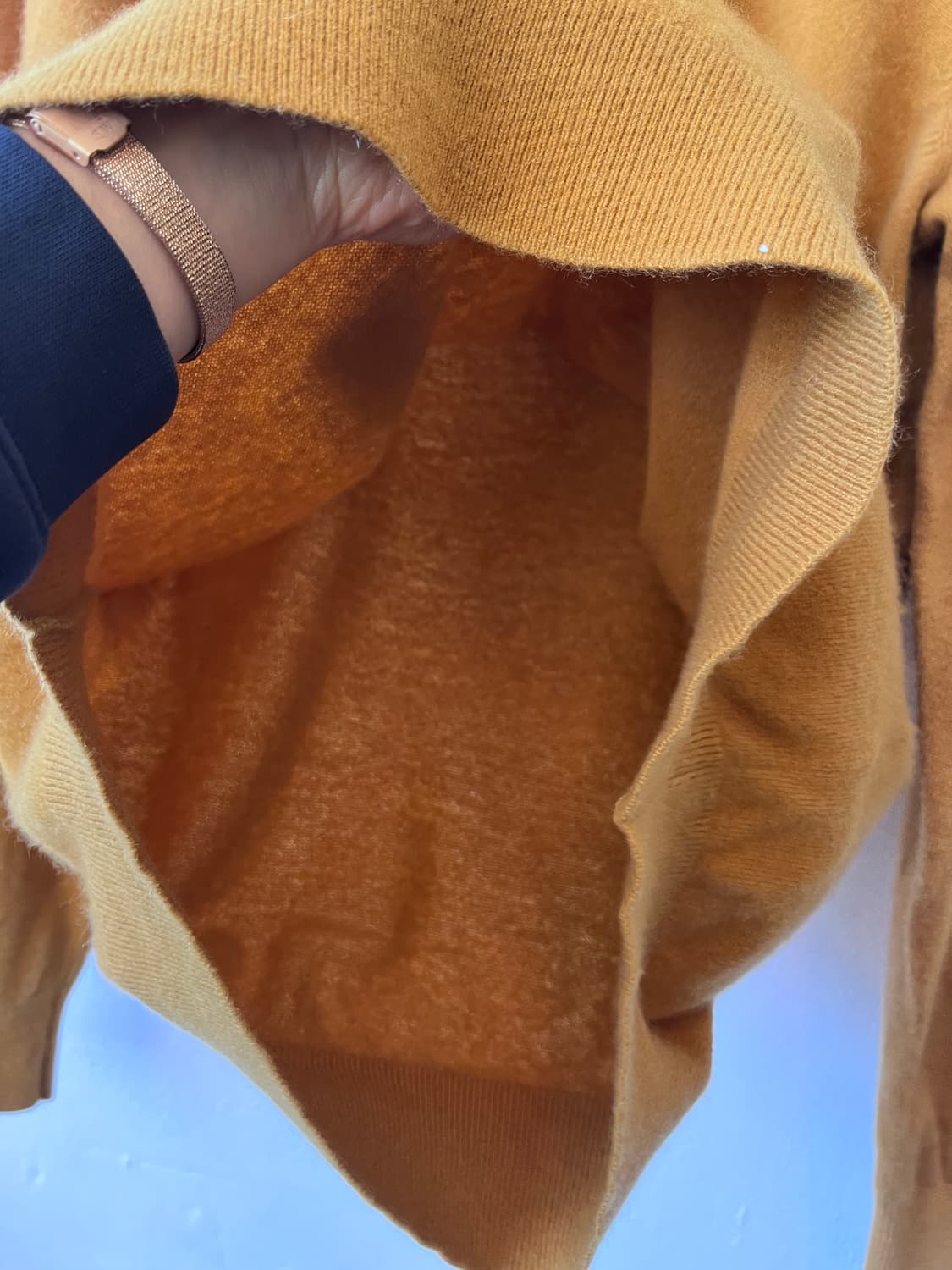 유니클로 남성 캐시미어100라운드니트 XL사이즈 상품이미지5