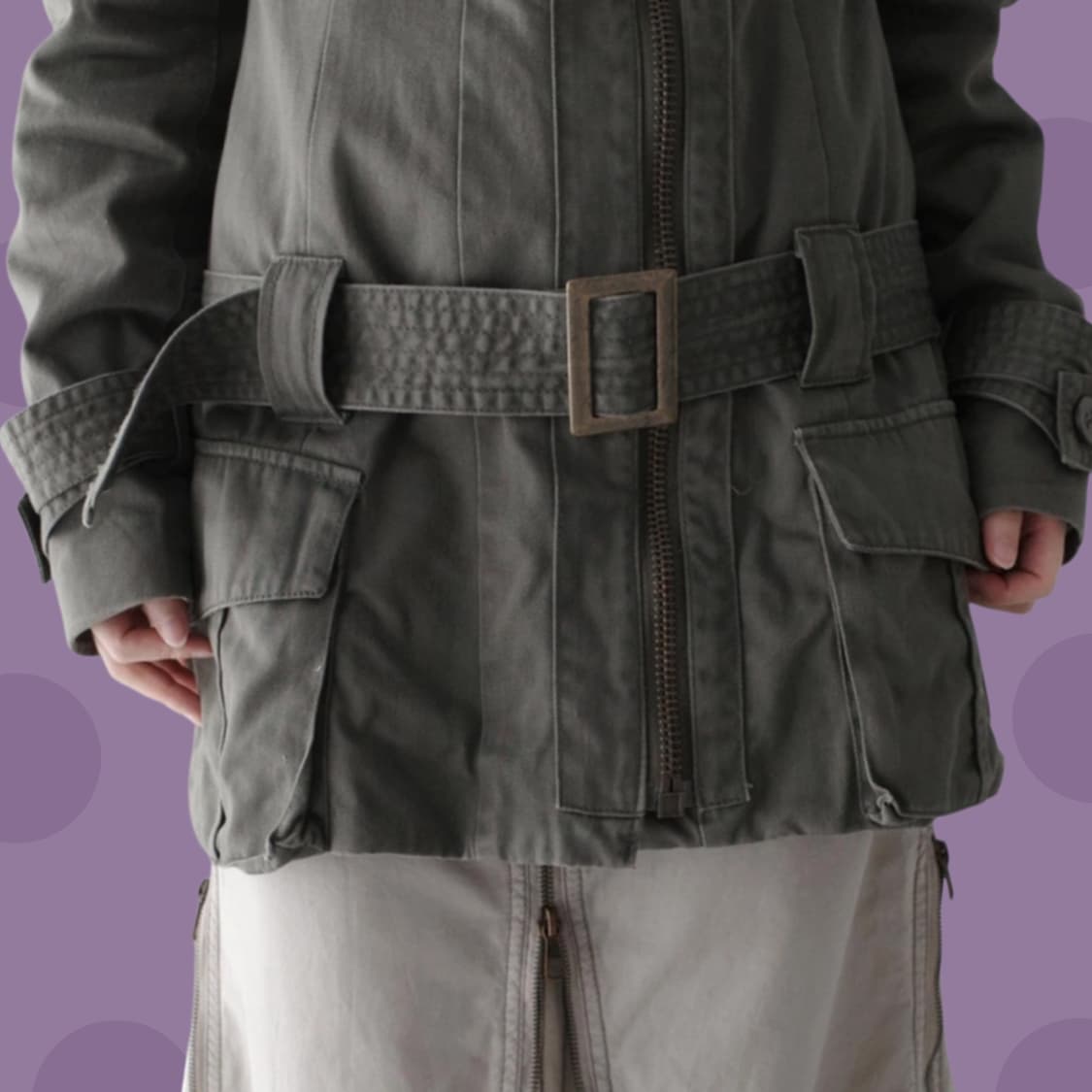 핀터깔 Goa 고아 와이드카라 사파리자켓 상품이미지3