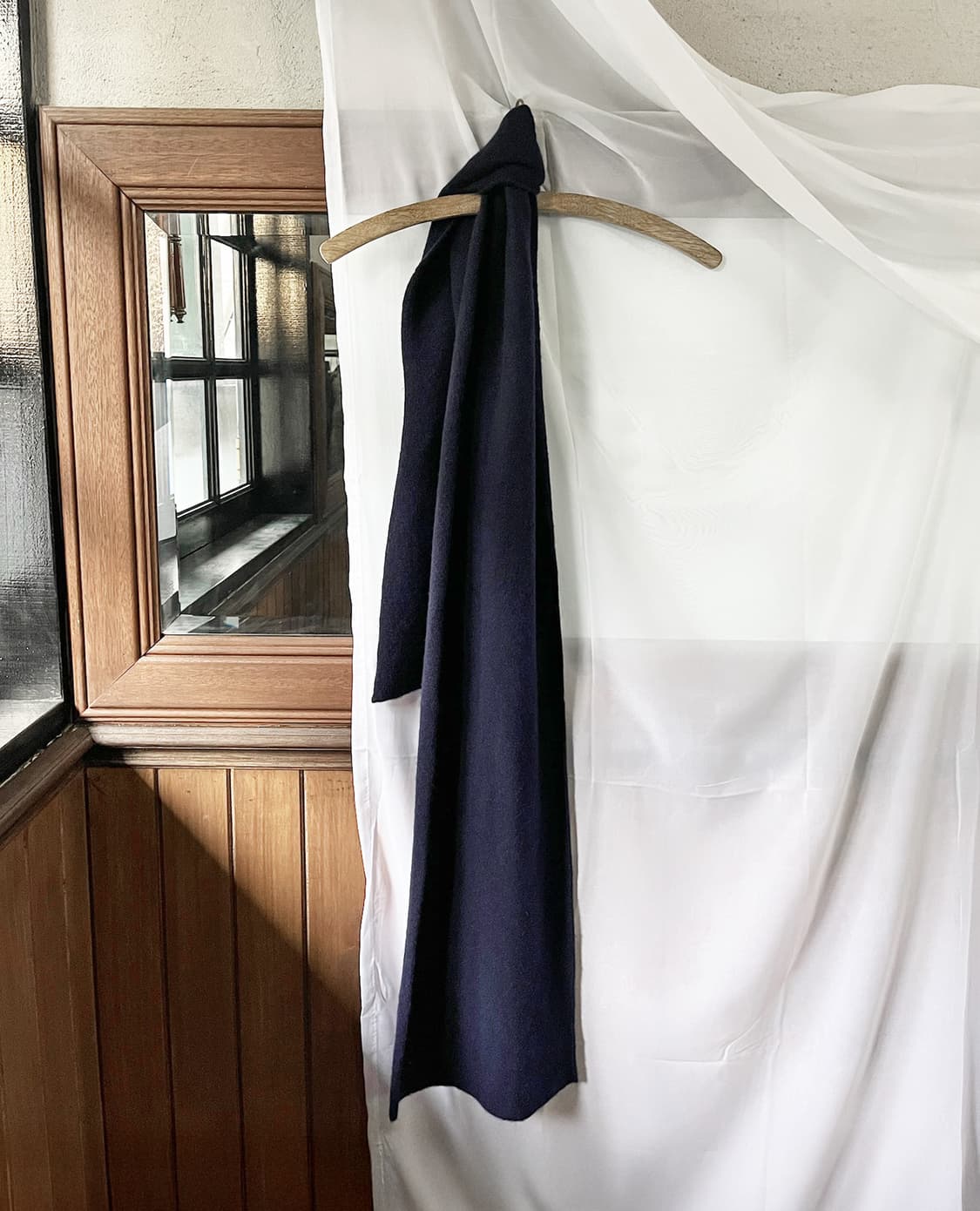 UNDERCOVER navy wool muffler 상품이미지2