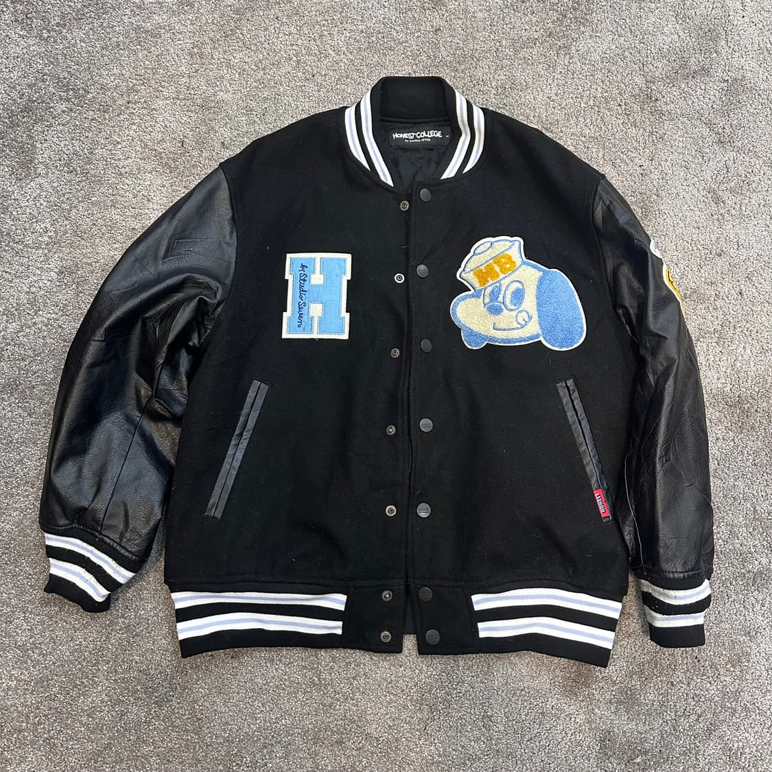 GU x STUDIO SEVEN 배색 바시티 자켓L 상품이미지2