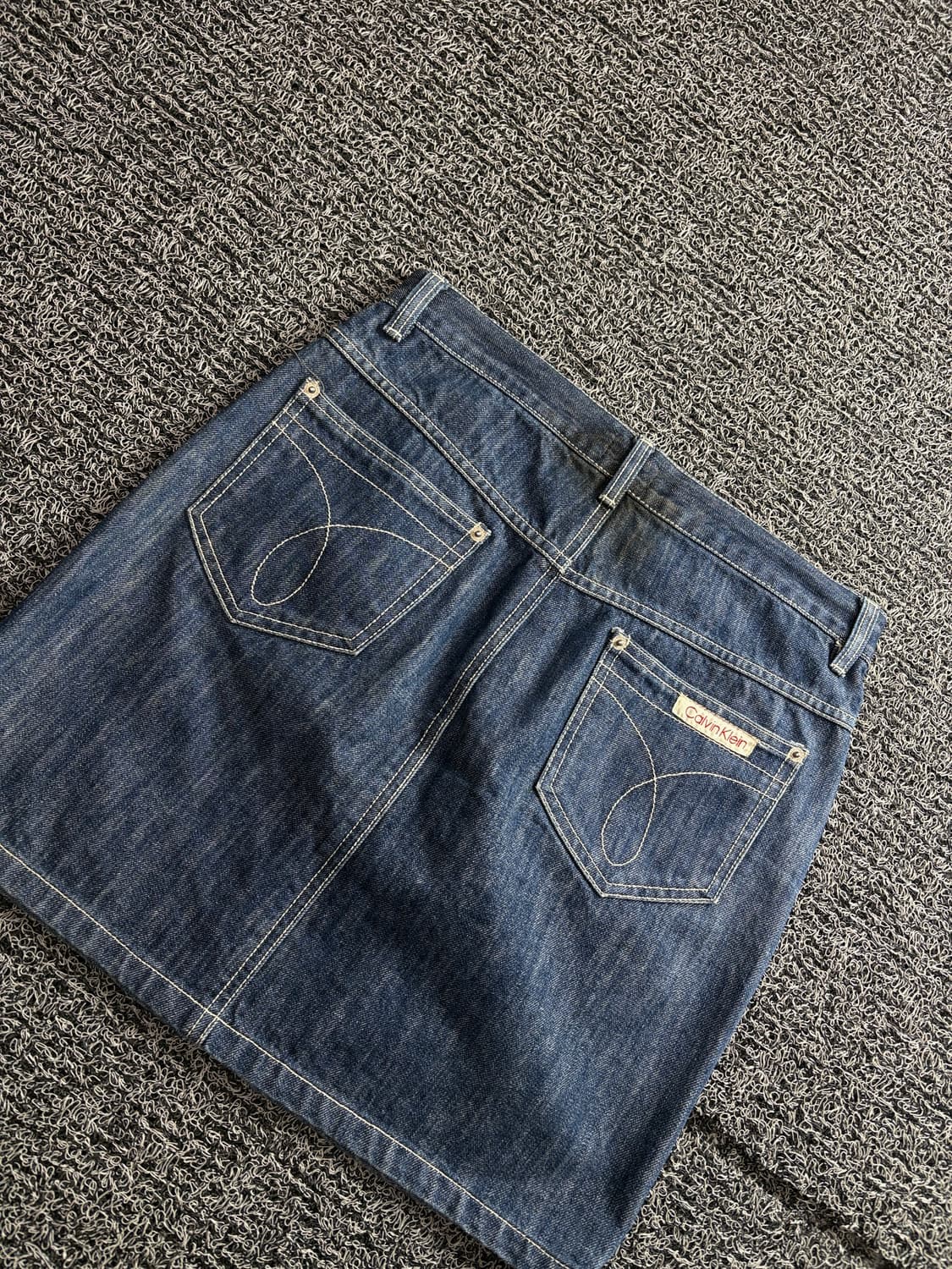 00s 캘빈클라인 Y2K 아카이브 데님 미니 스커트 3415 상품이미지5