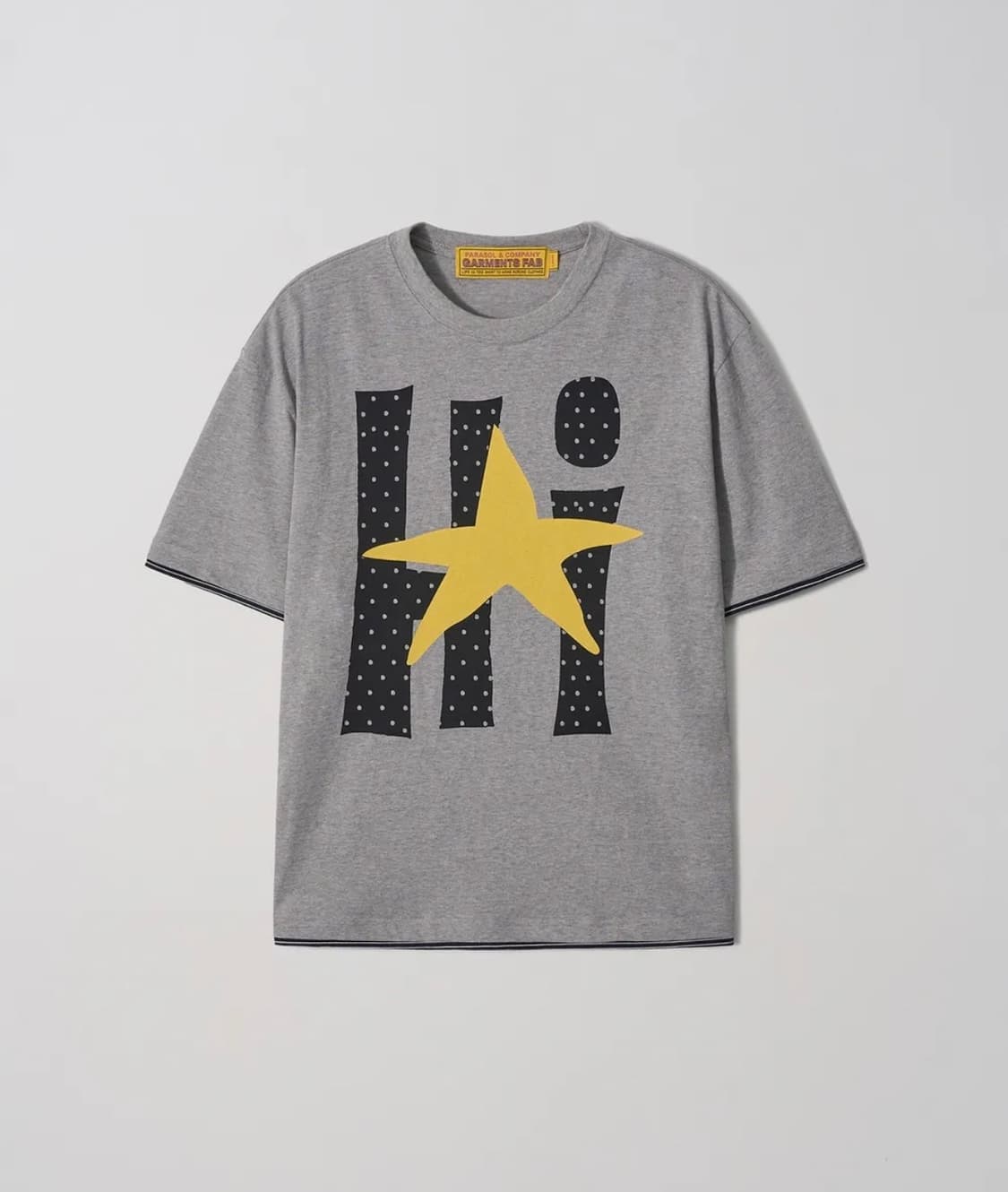 가먼츠팹 Hi Stripe Layered Tee MELANGE GRAY 상품이미지1
