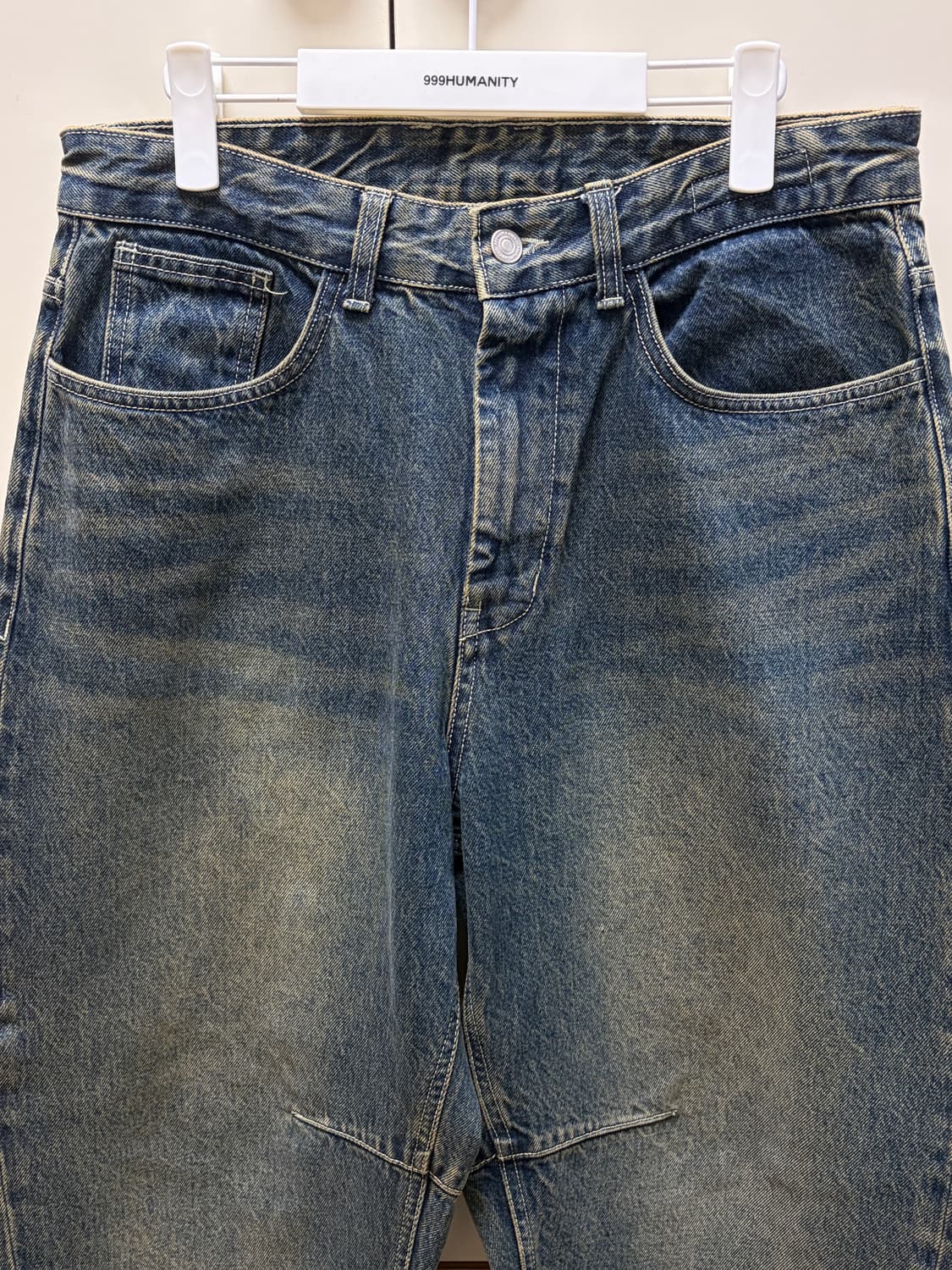 999휴머니티 커브드 헤리티지 데님팬츠 deep blue 1 size 상품이미지3