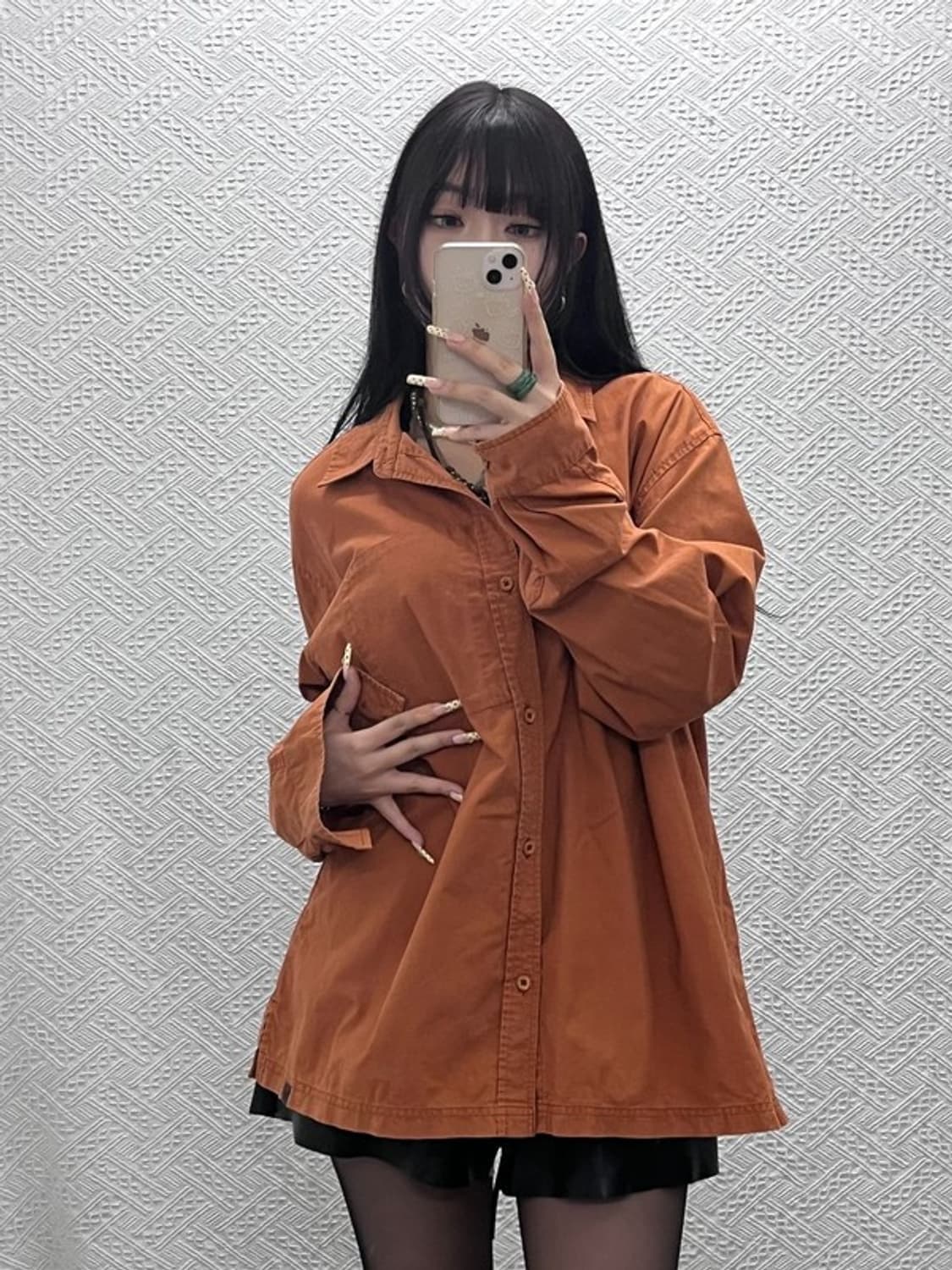 나이키 ACG 빈티지 컨트리 트러커 오렌지브라운 셔츠 L C09937 상품이미지2