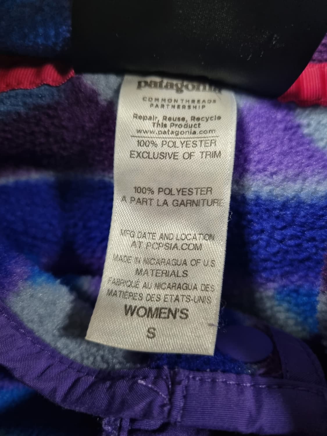 파타고니아 남여공용 신찰라 플리스  상품이미지4