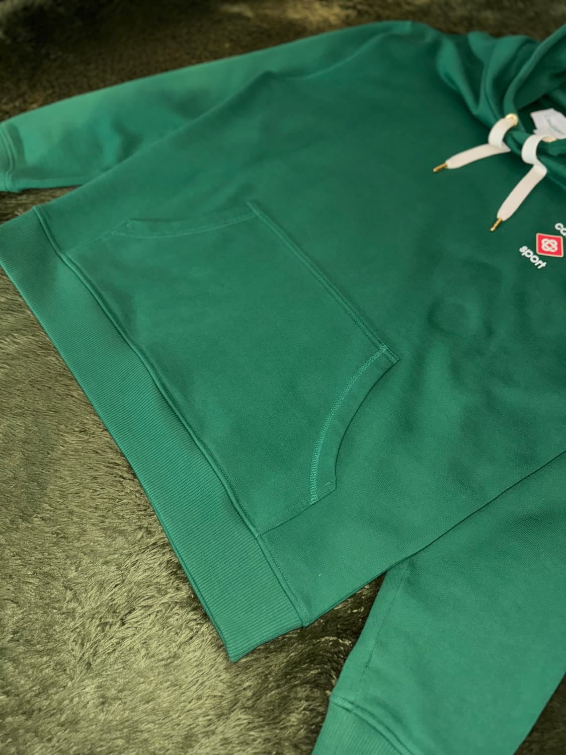 [L] Casablanca 카사블랑카 Casa Sport 로고 후디 그린 상품이미지5
