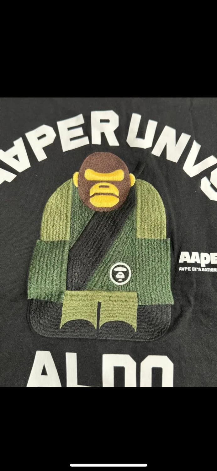 [에이프 / AAPE] AAPER UNVS ALDO 티셔츠 블랙 베이프 상품이미지3