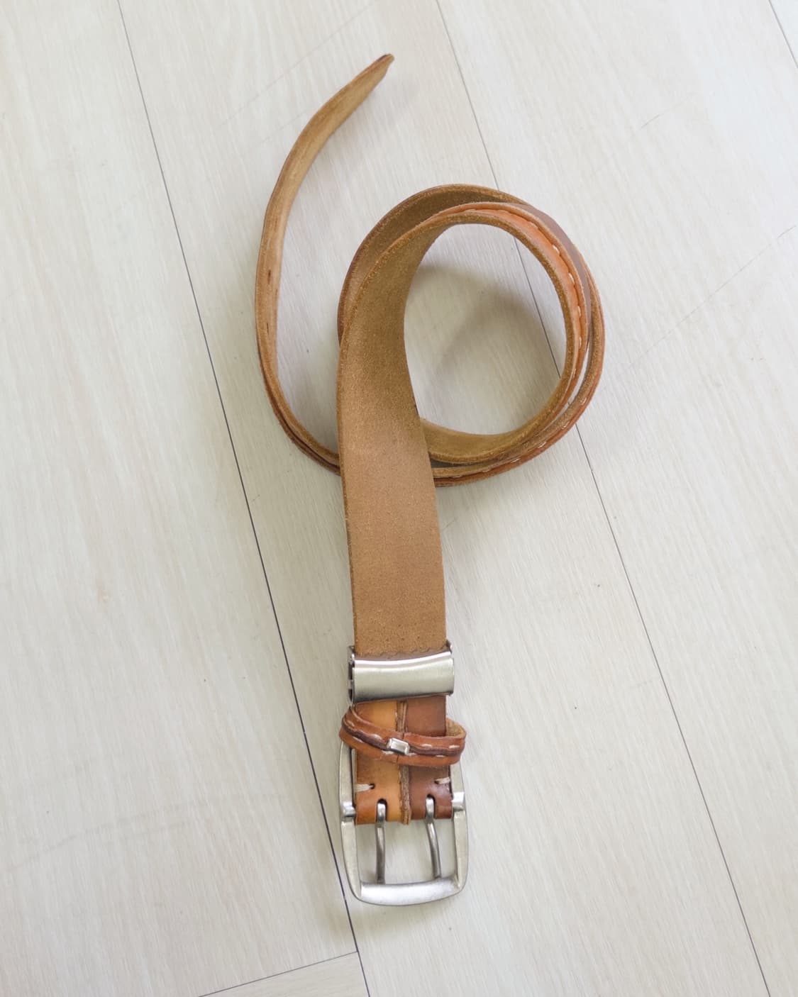 [vtg] two hole leather belt 상품이미지4