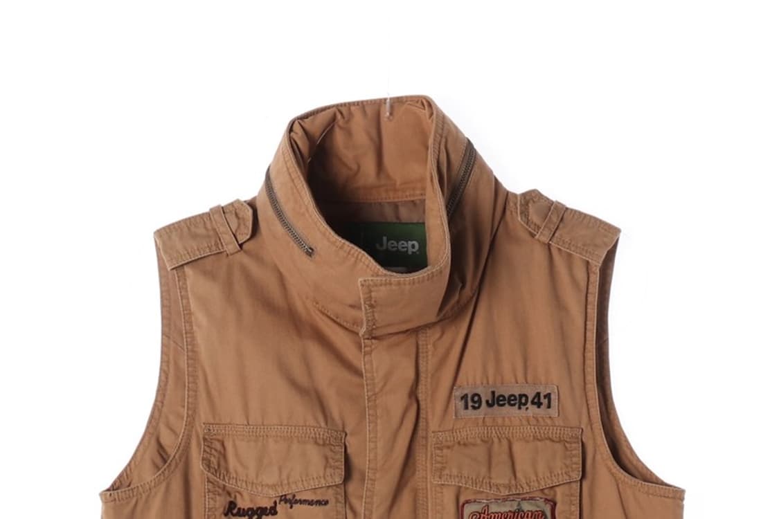 Jeep 카키브라운 멀티 패치 유틸리티 베스트 S 상품이미지3