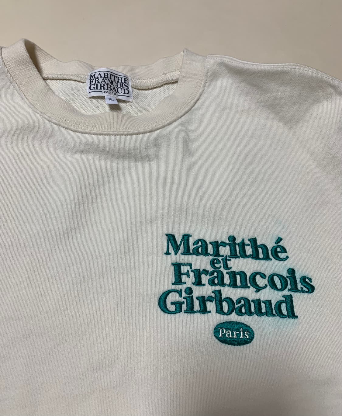 마리떼 프랑소와 저버 맨투맨 XL 아이보리 상품이미지3