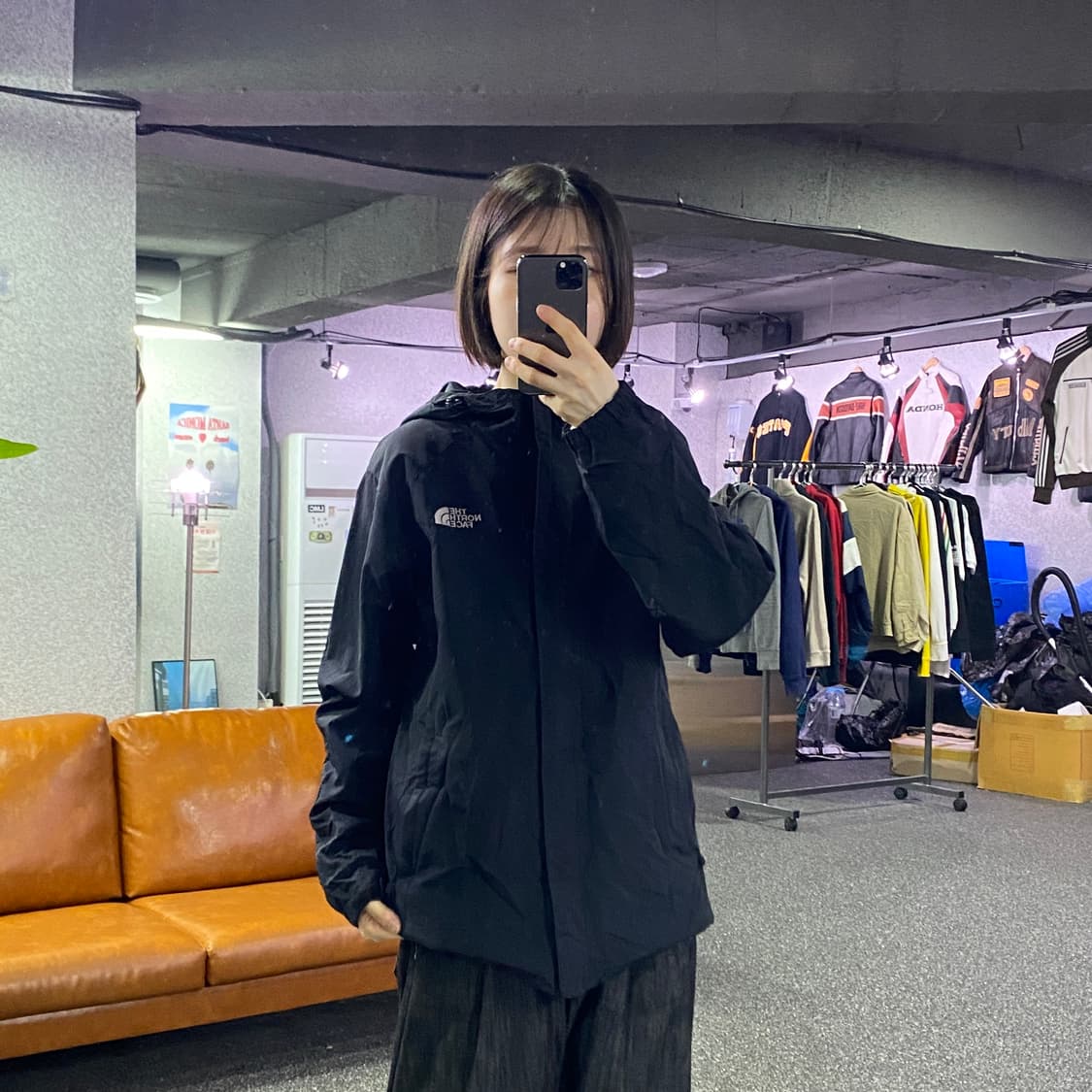 노스페이스 나일론 후디드 윈드브레이커 B4653 상품이미지1