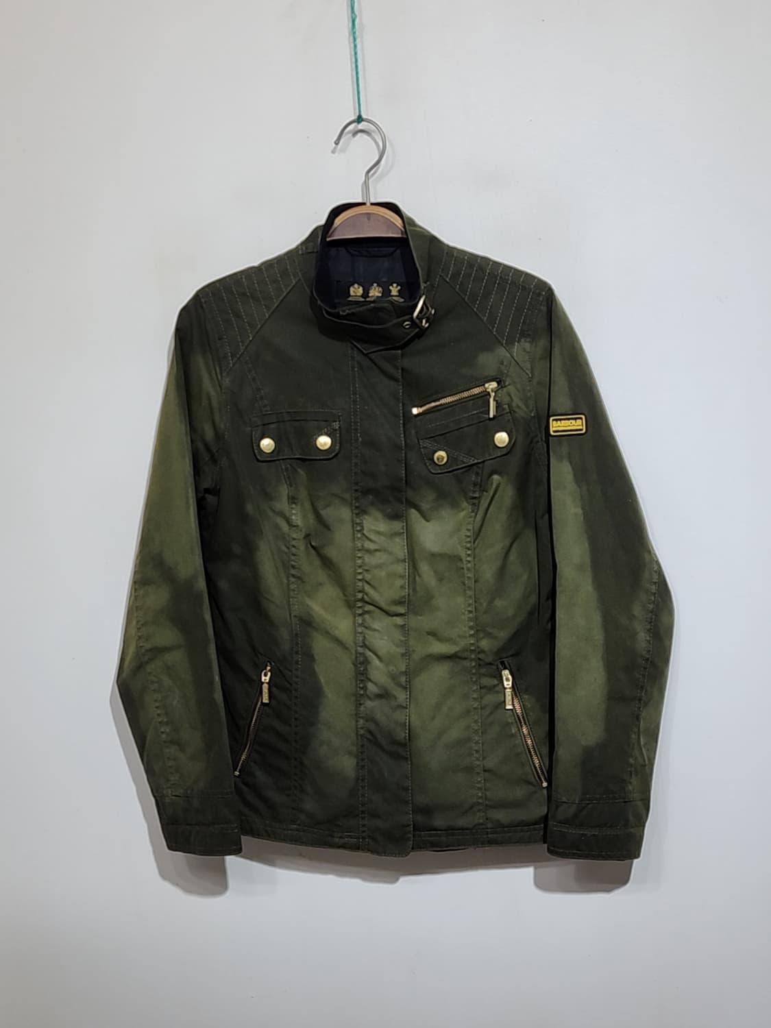 (M) 바버 인터내셔널 왁스자켓 카키 왁싱점퍼 매장판  상품이미지1
