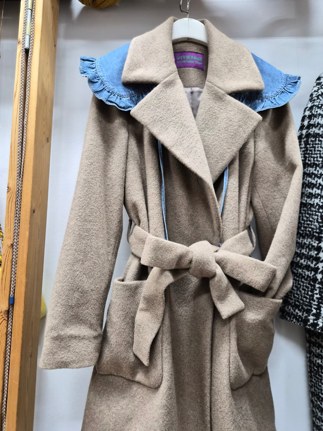 비비안탐 캐시미어 아웃포켓 코트 상품이미지2