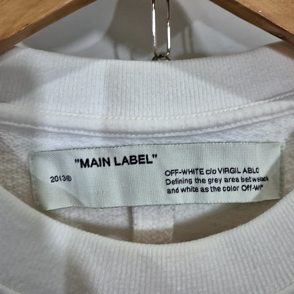 Off White 오프화이트 테이프 에로우 맨투맨 상품이미지6