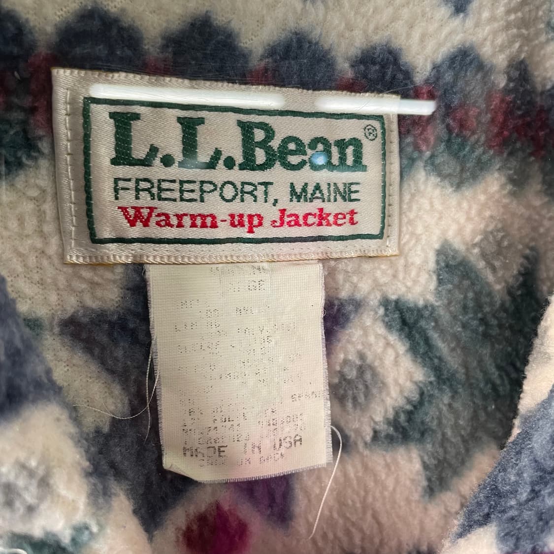 90s 엘엘빈 아즈텍 나일론 웜업자켓 상품이미지9