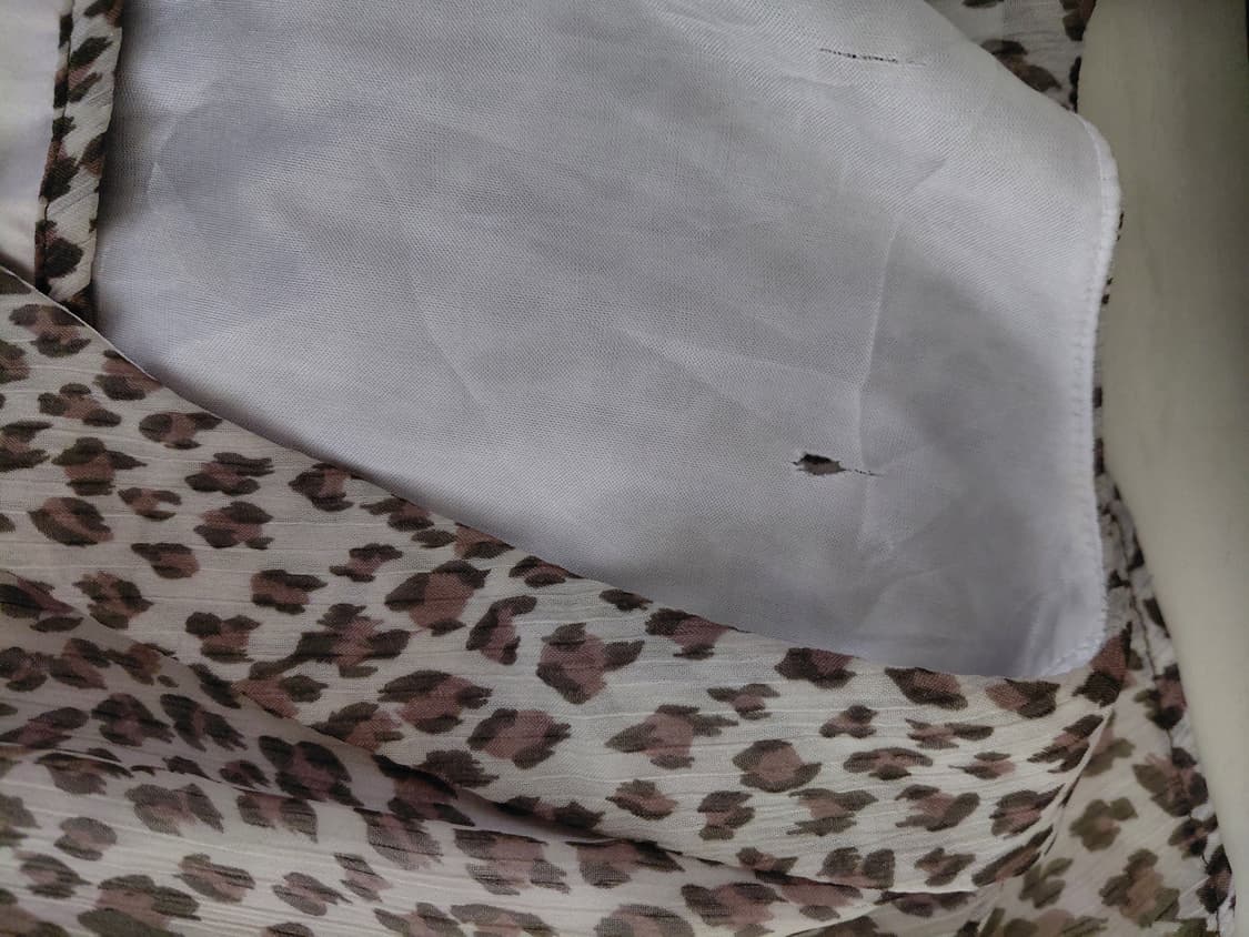 [갸루] 쉬폰 레오파드 롱 원피스 상품이미지3