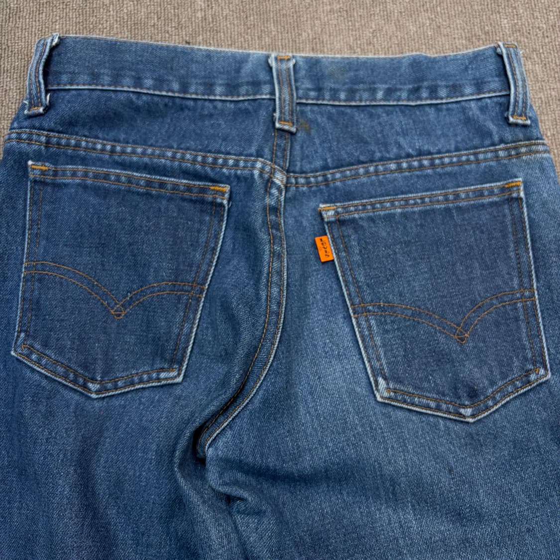 70s levis 리바이스 우먼스 646 벨바텀 오렌지탭 부츠컷데님 상품이미지8