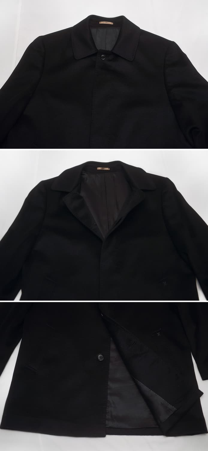 갤럭시 카디날 블랙 퓨어 캐시미어 맥코트 하프코트 (100 / 105+) 상품이미지4