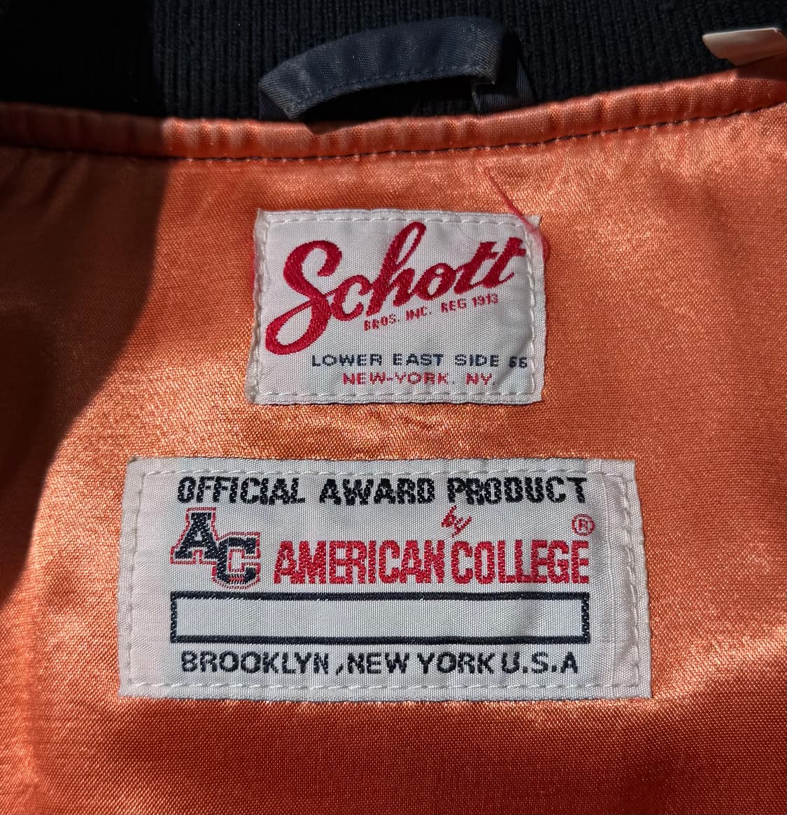 쇼트 X 아메리칸 컬리지 MA-1 봄버 자켓 상품이미지4