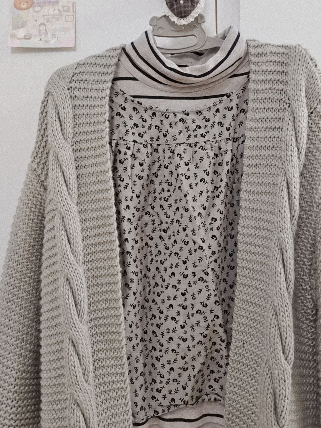 빈티지 모리걸 코디세트 잔꽃블라우스 상품이미지3