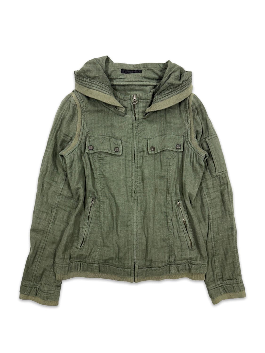 빈티지 Moussy 라이더 펑크 후드집업 자켓 상품이미지1