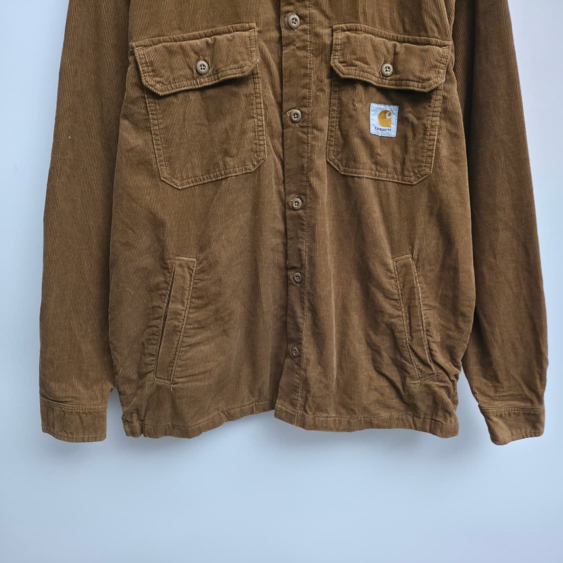 [L] 칼하트 WIP 브라운 코듀로이 셔츠 자켓 상품이미지3