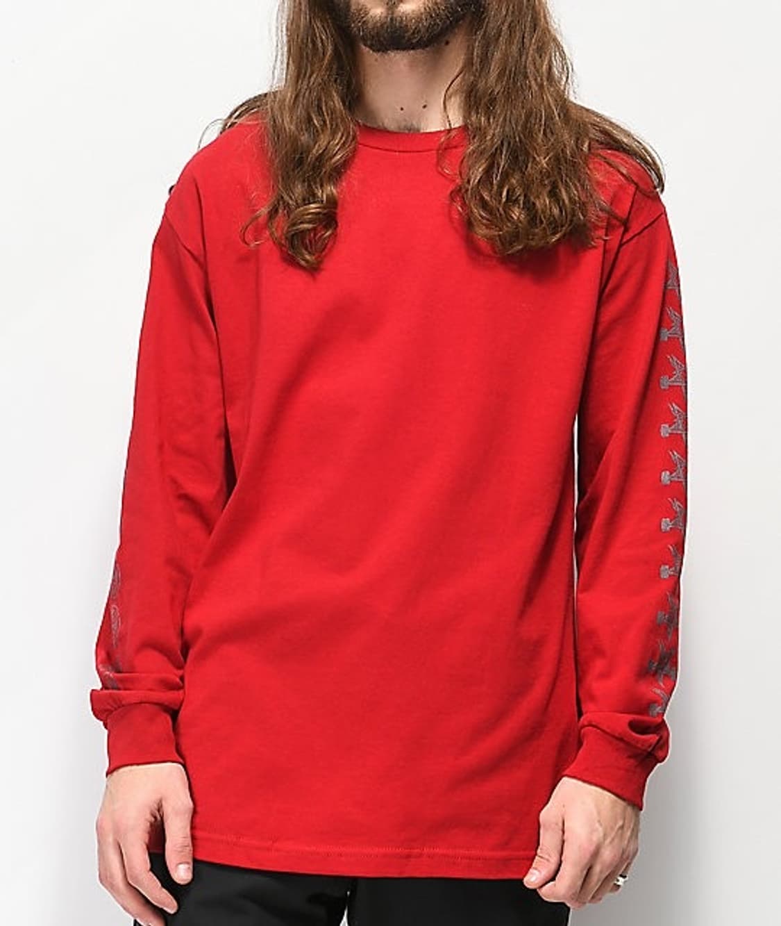 트레저 인디펜던트 롱슬리브 레드 M 상품이미지1