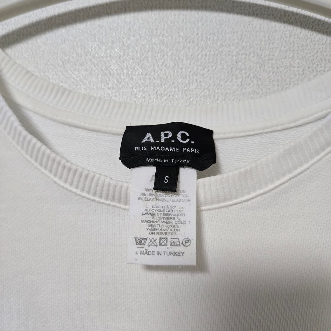 아페쎄 코튼 스웻셔츠 / 여성 맨투맨/ 여자 맨투맨  상품이미지2