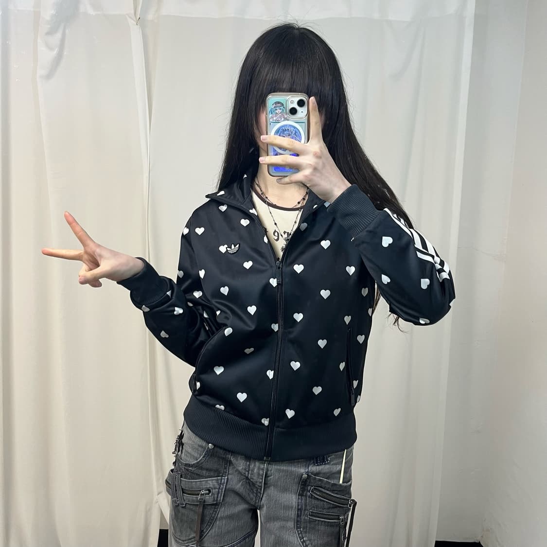 Adidas heart dot Firebird jersey  상품이미지2