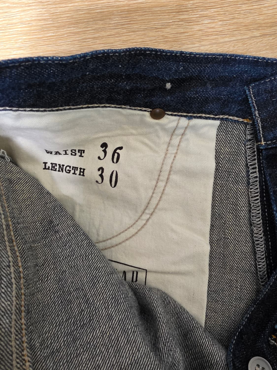 90년대 GAP 신치백 셀비지 데님 (36/30) 상품이미지4