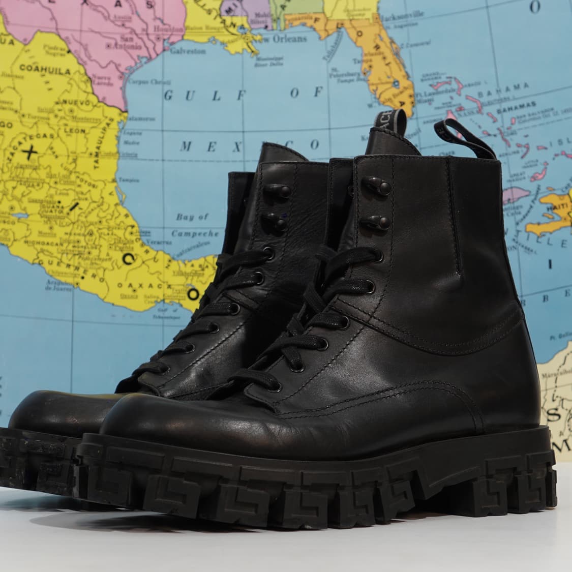 베르사체 그레카 포르티코 레더 부츠 상품이미지3