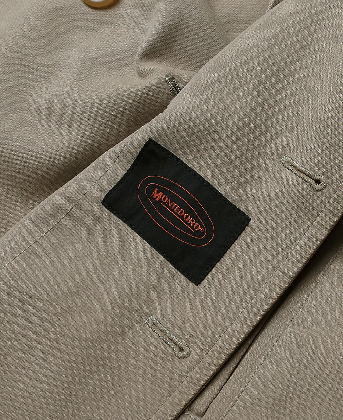 몬테도로 [Montedoro] 베이지 헤비 코튼 피코트 상품이미지7