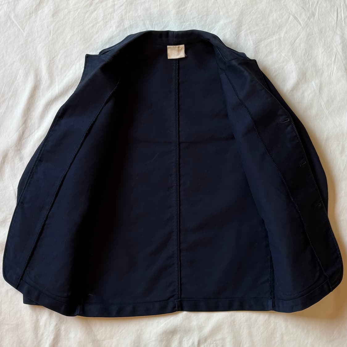 [44-44반] FRANCE 프렌치 블랙 헤비 몰스킨 자켓 상품이미지5