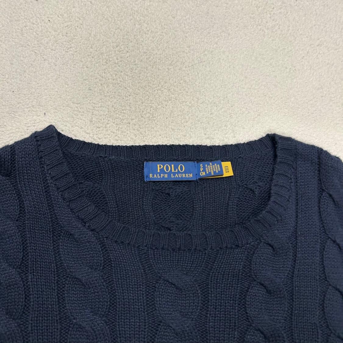 Polo Navy Cable Knit 상품이미지6