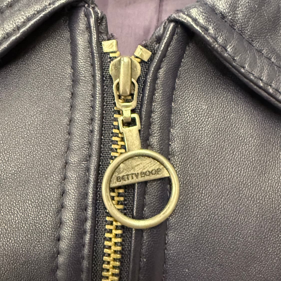 베티붑 카라 퍼플 라이더 가죽 자켓 95 상품이미지7