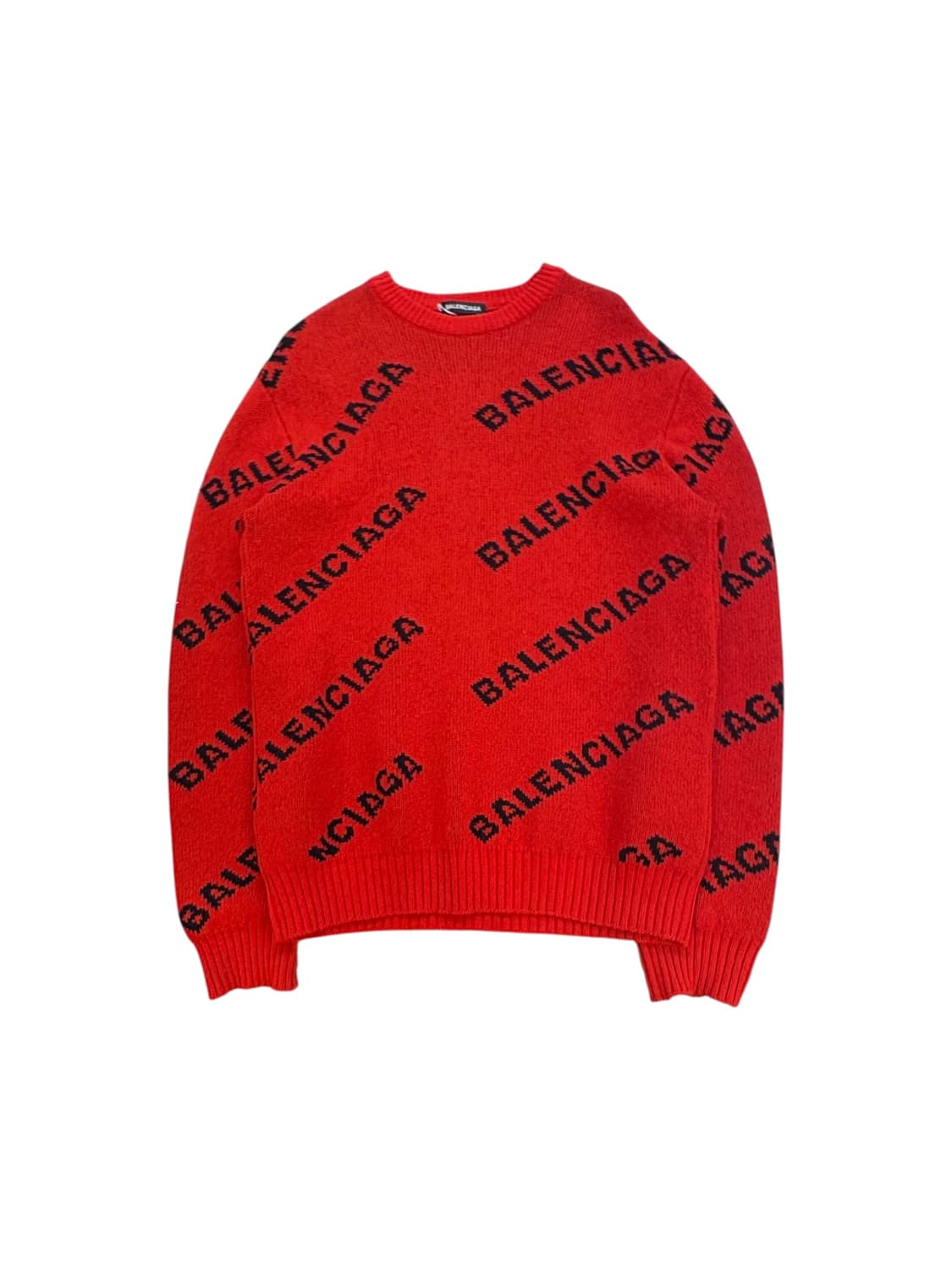 발렌시아가 올오버 로고 니트 스웨터 상품이미지1
