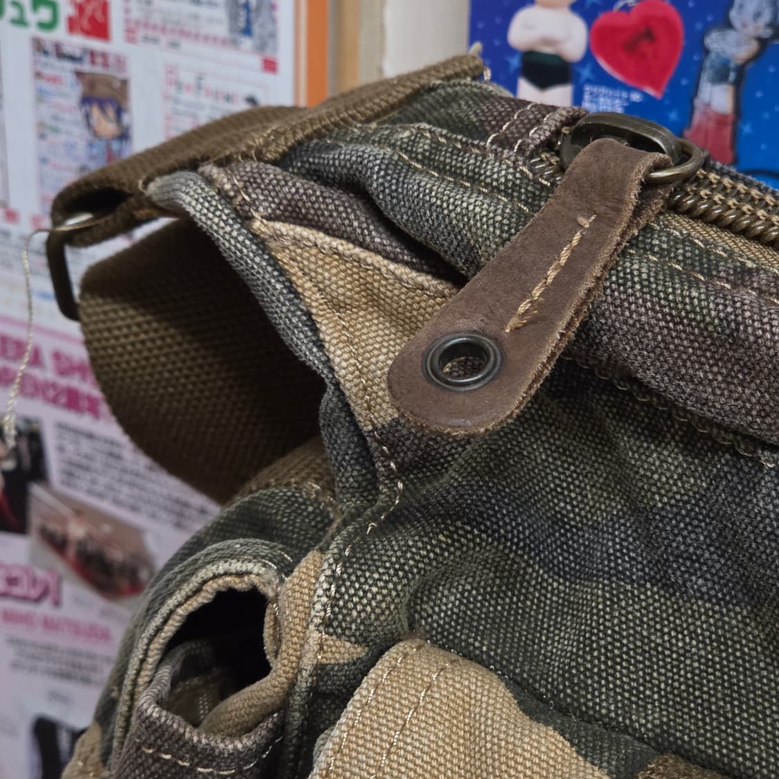 빈티지 밀리터리 카모 크로스백 상품이미지3
