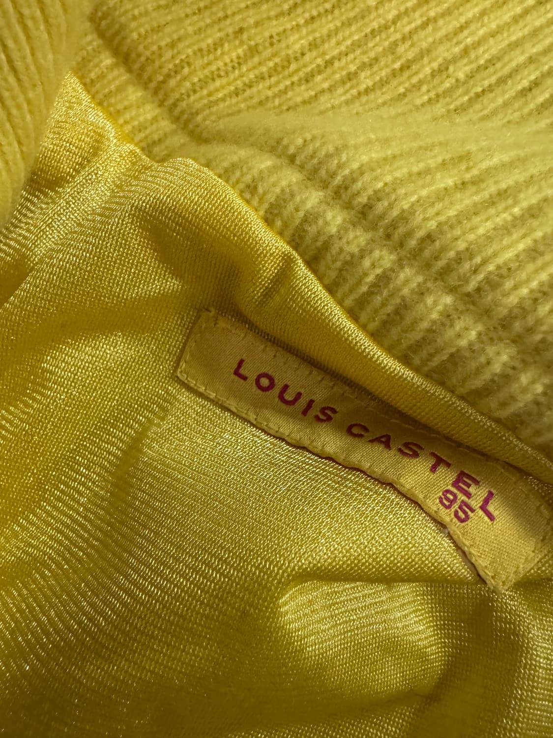 여성 루이까스텔 골프 방풍 울 니트 집업 상품이미지3