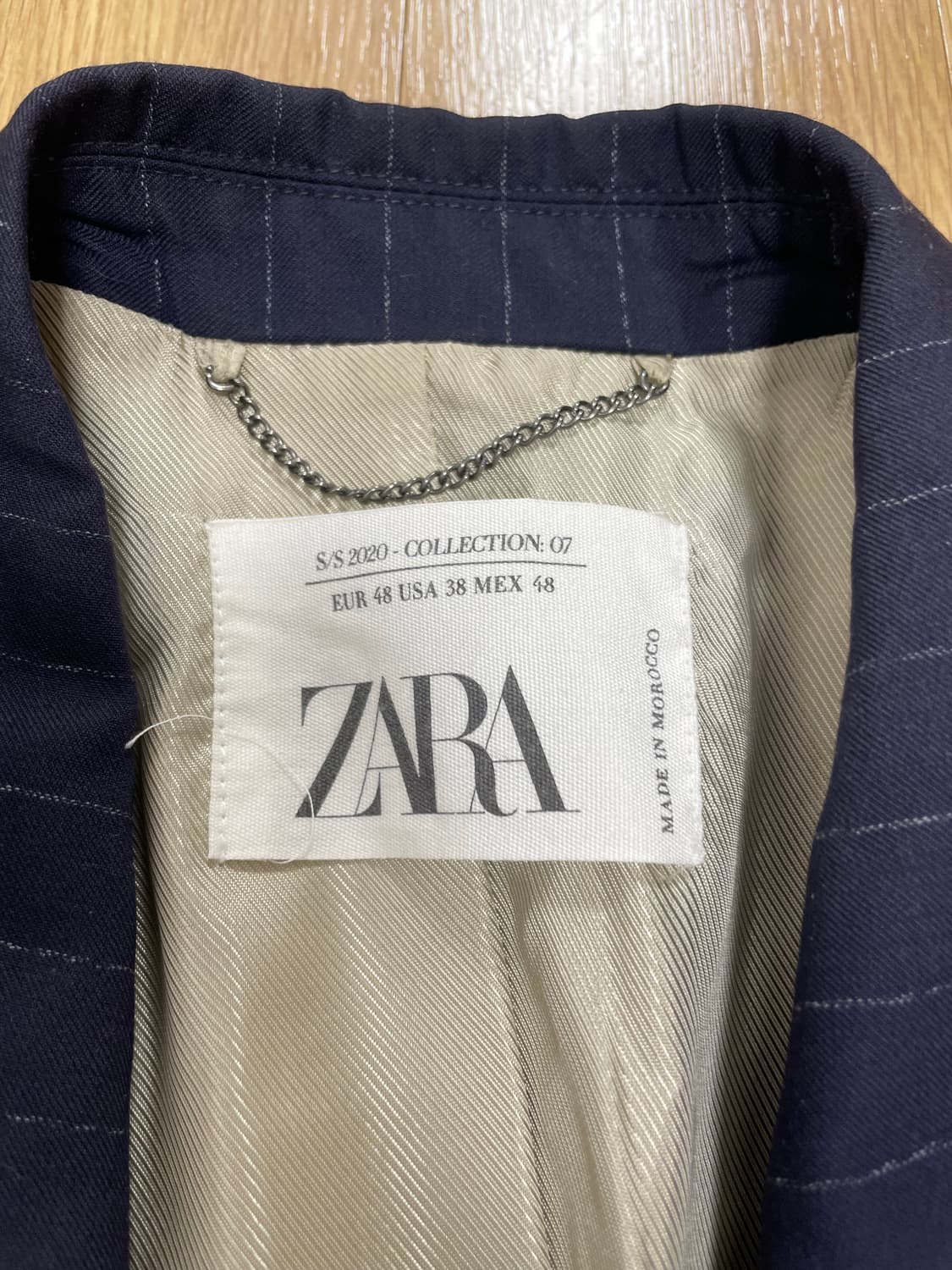 자라 컬렉션 핀스트라이프 블레이저 48 상품이미지3