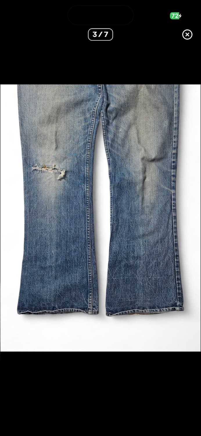 1970s 리바이스 646 벨바텀 부츠컷 데님 38 상품이미지3