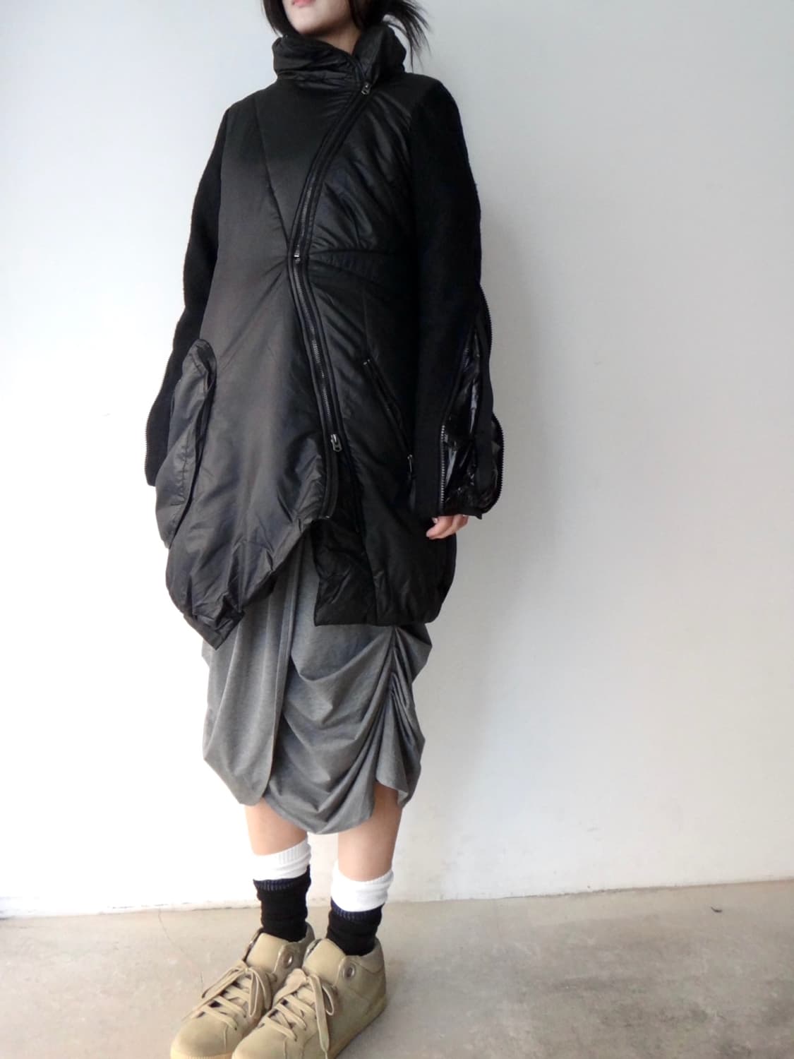 Gothic fair dual padded jacket / black 상품이미지6