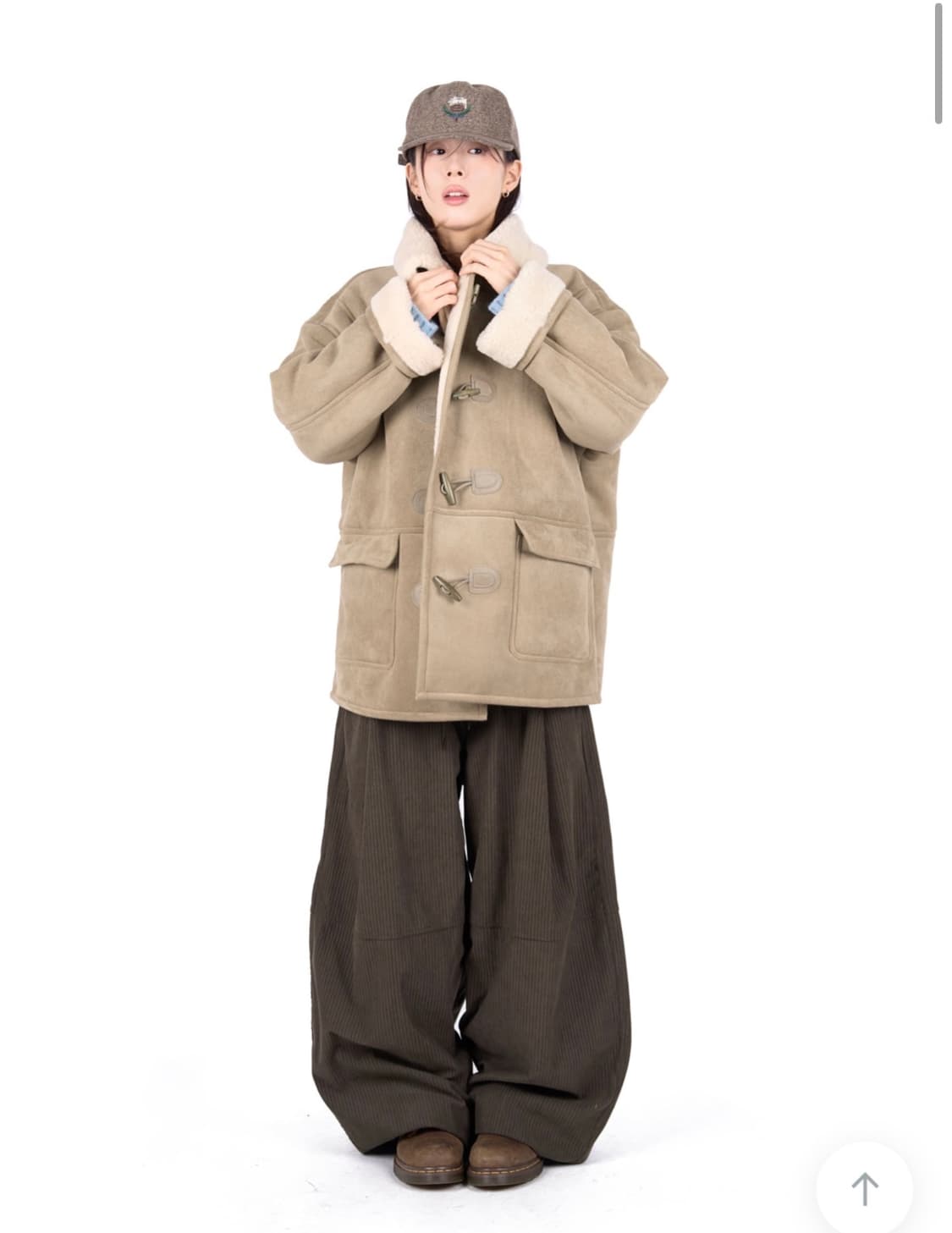 릿킴 SHEARLING TOGGLE COAT 베이지 상품이미지3