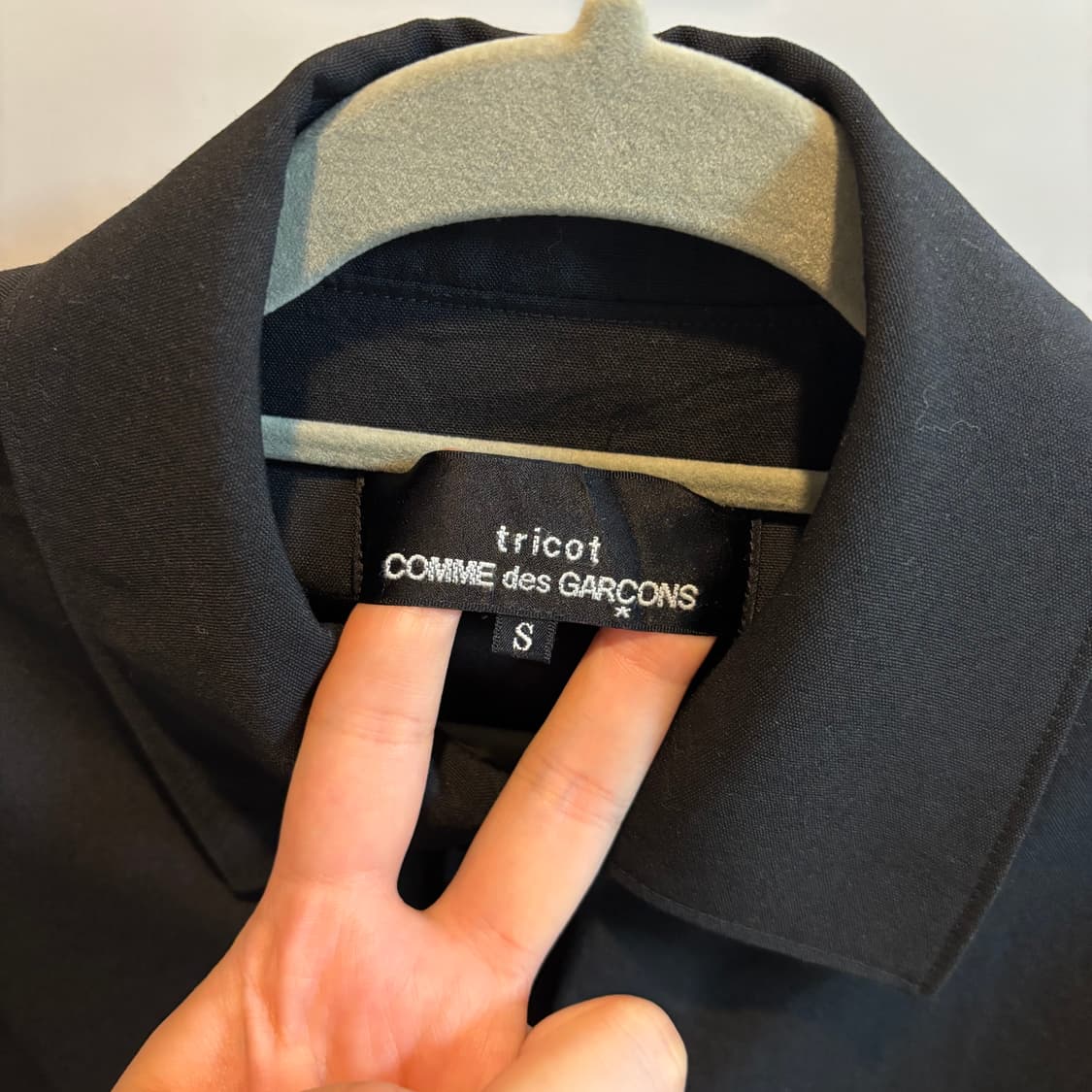 꼼데가르송 블랙 프릴 블라우스 상품이미지4