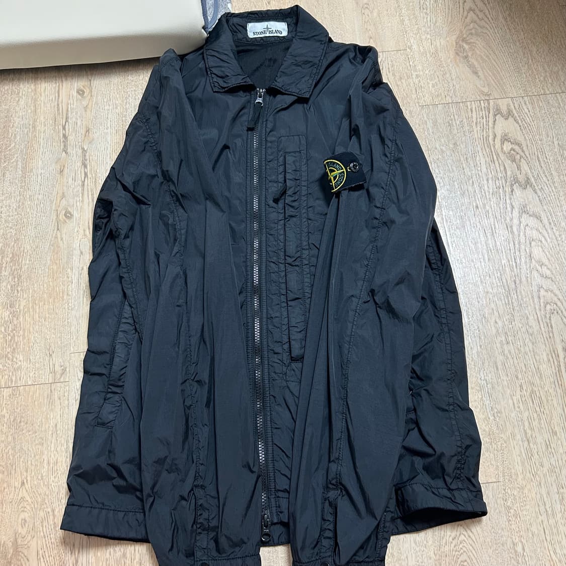 스톤 아일랜드 10123 크링클랩스 오버셔츠 블랙 상품이미지4