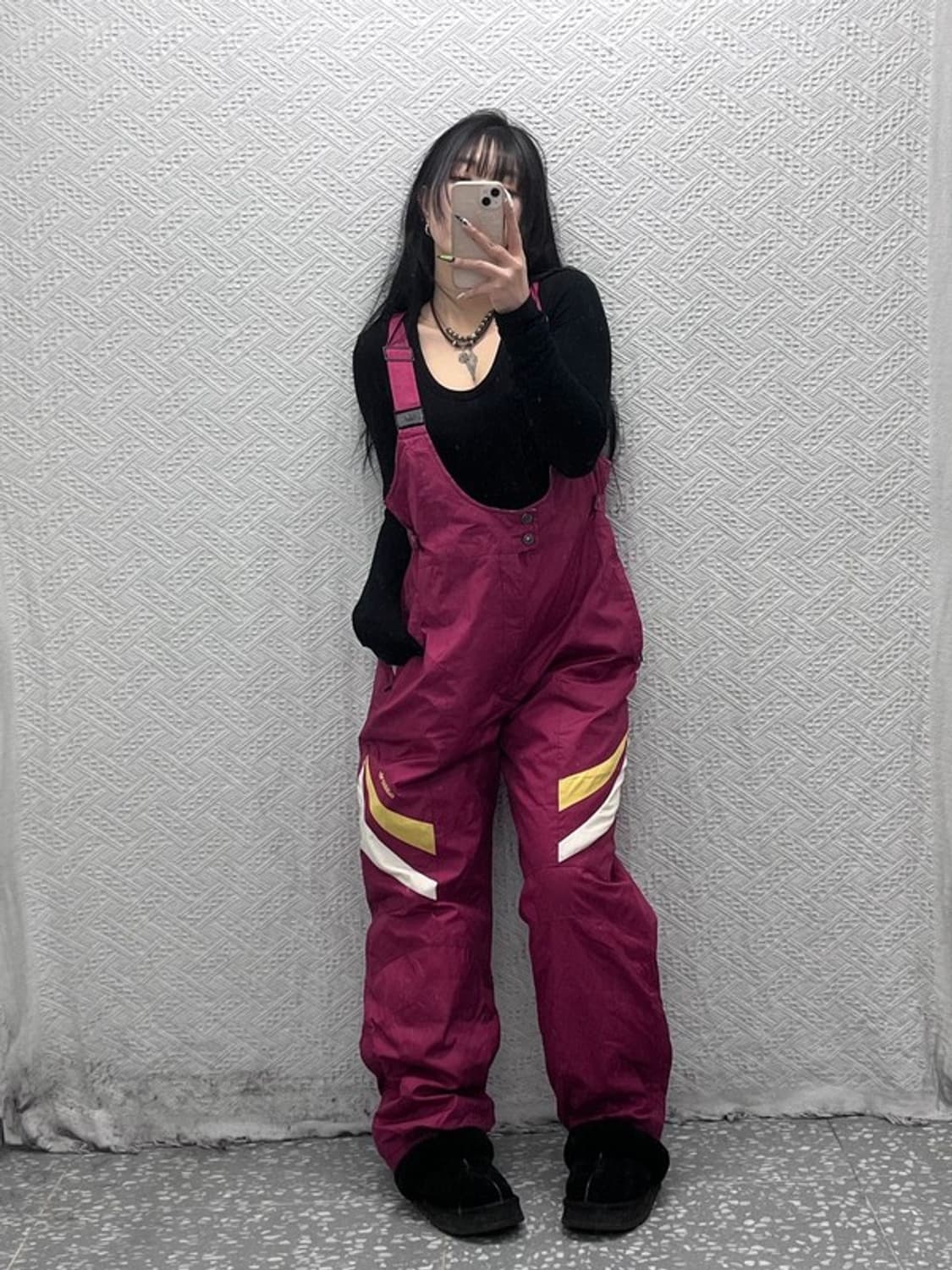 아디다스 레트로 윈터스포츠 버건디와인 점프수트 스키복 EEL C08791 상품이미지2