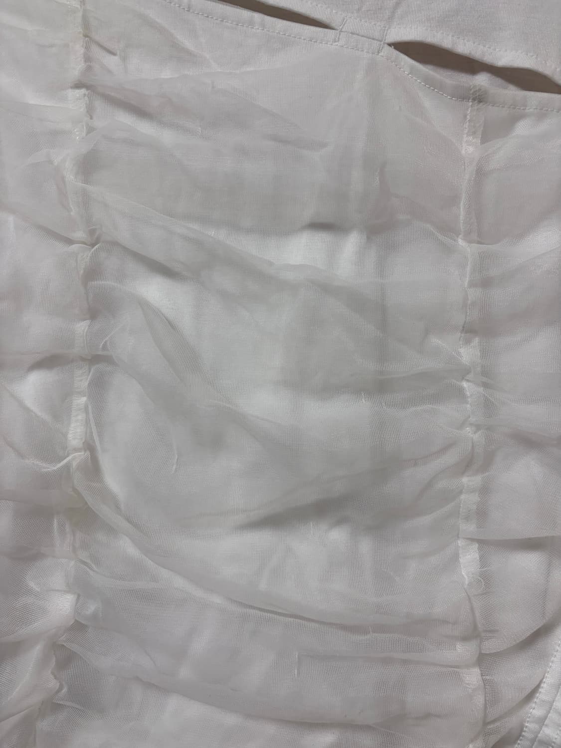 커렌트 메쉬 레이어드 셔링 티 상품이미지4